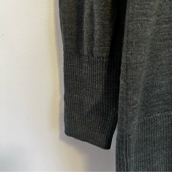 NWOT 100% Merino Wool Green Boyfriend Cardigan - Picture 8 of 12